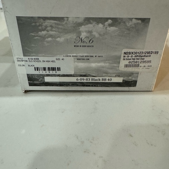 BNIB No.6 Black Clogs size 40 - Picture 4 of 4